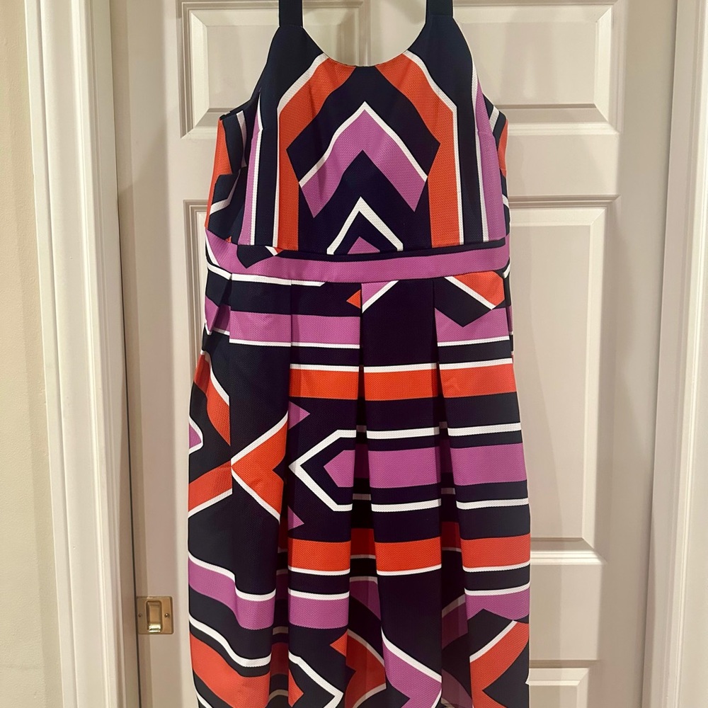 Geometric Patterned Eloquii Dress